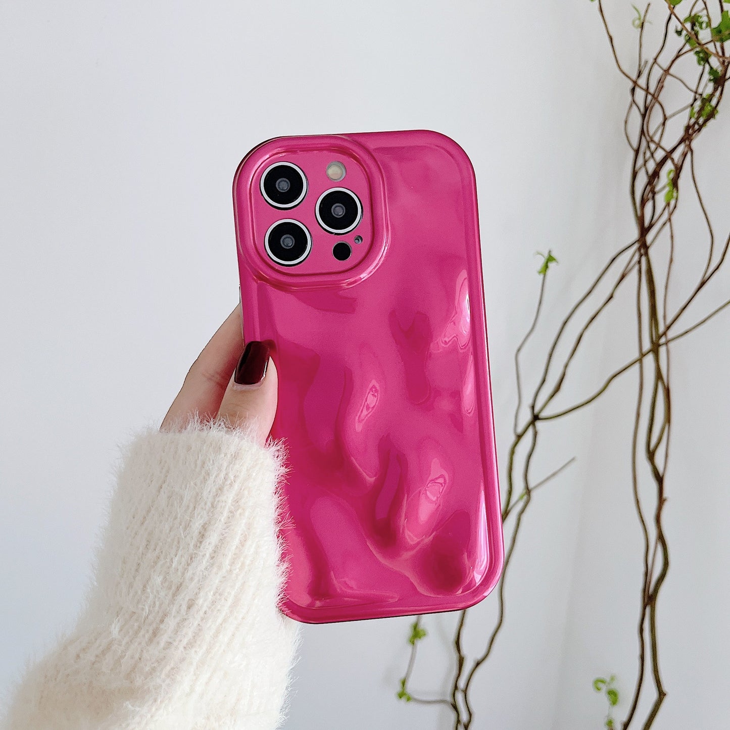 3D Pink Case For iPhone