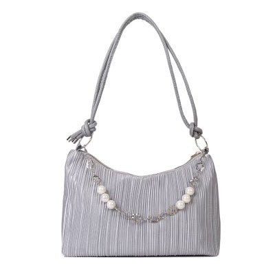 Elegant Gray Handbag