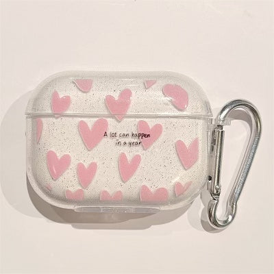 Pink Mini Hearts Design AirPods 1/2 Case