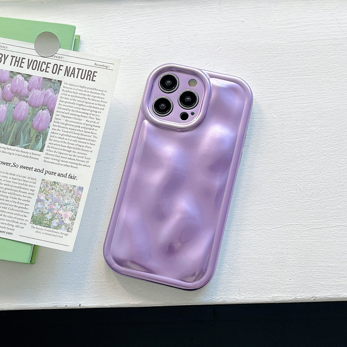 3D Purple Case For iPhone