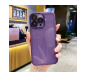 Transparent Purple Case For iPhone 15/14 pro max