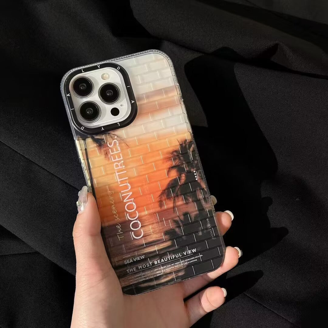 Beach Sunset Case For iPhone 14/15 pro max