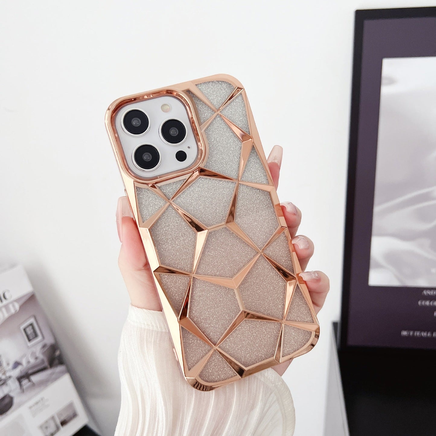 Black Diamond Glitter Case For iPhone