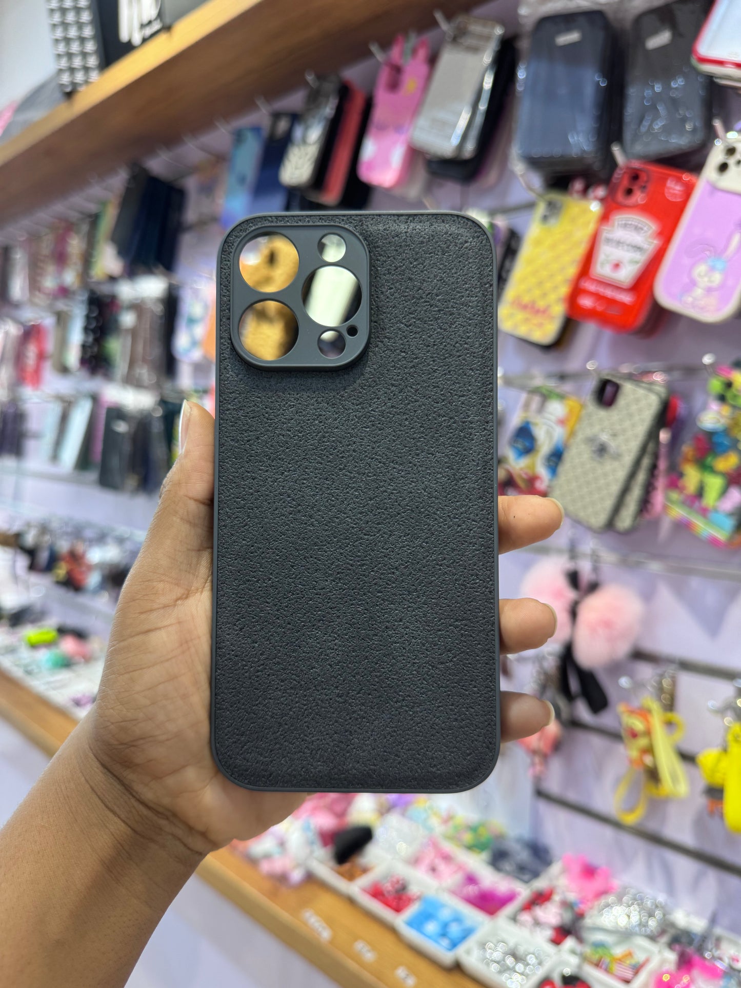 Black sponge Case For iPhone