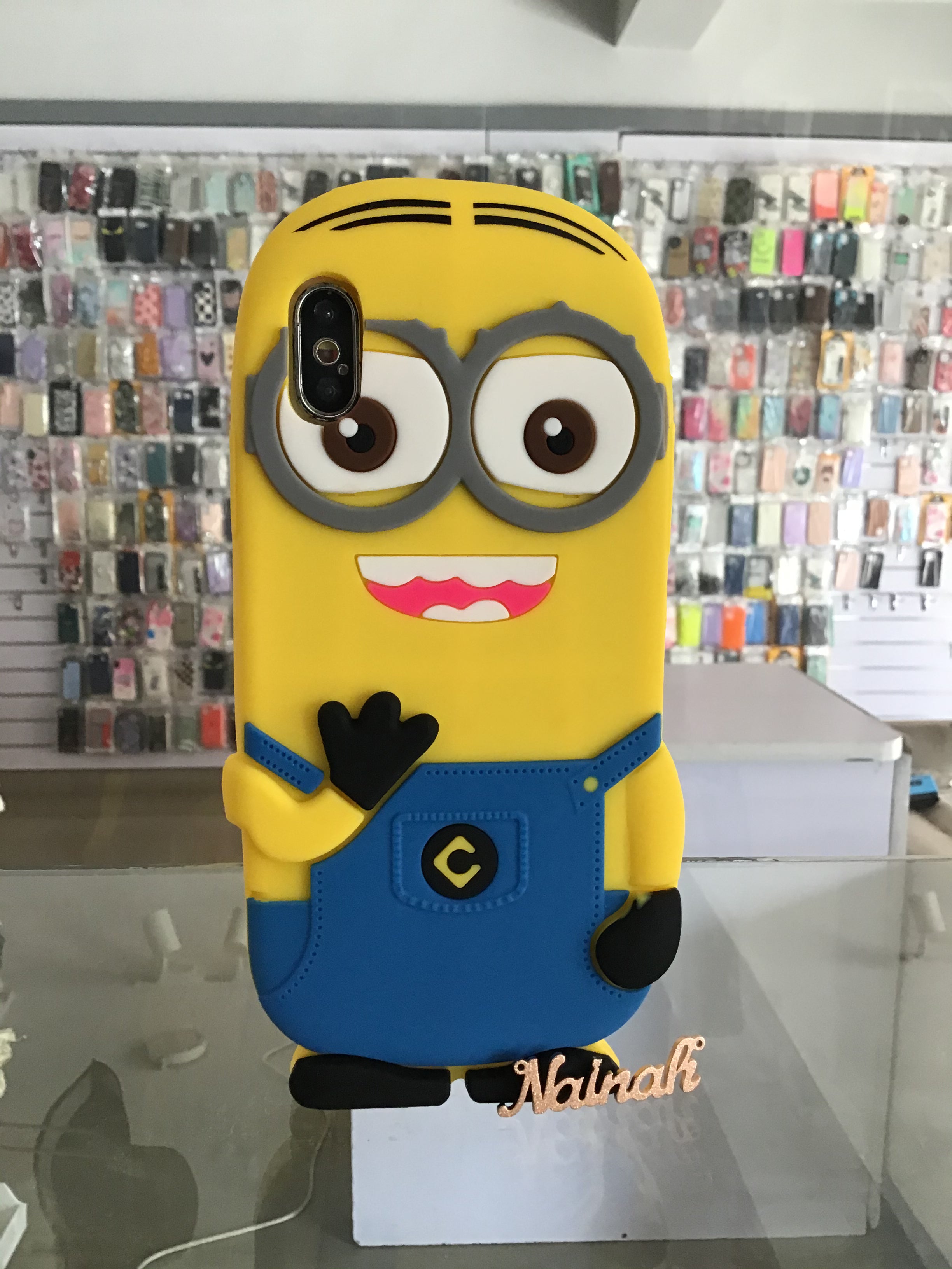3D Minion Case For iPhone XS