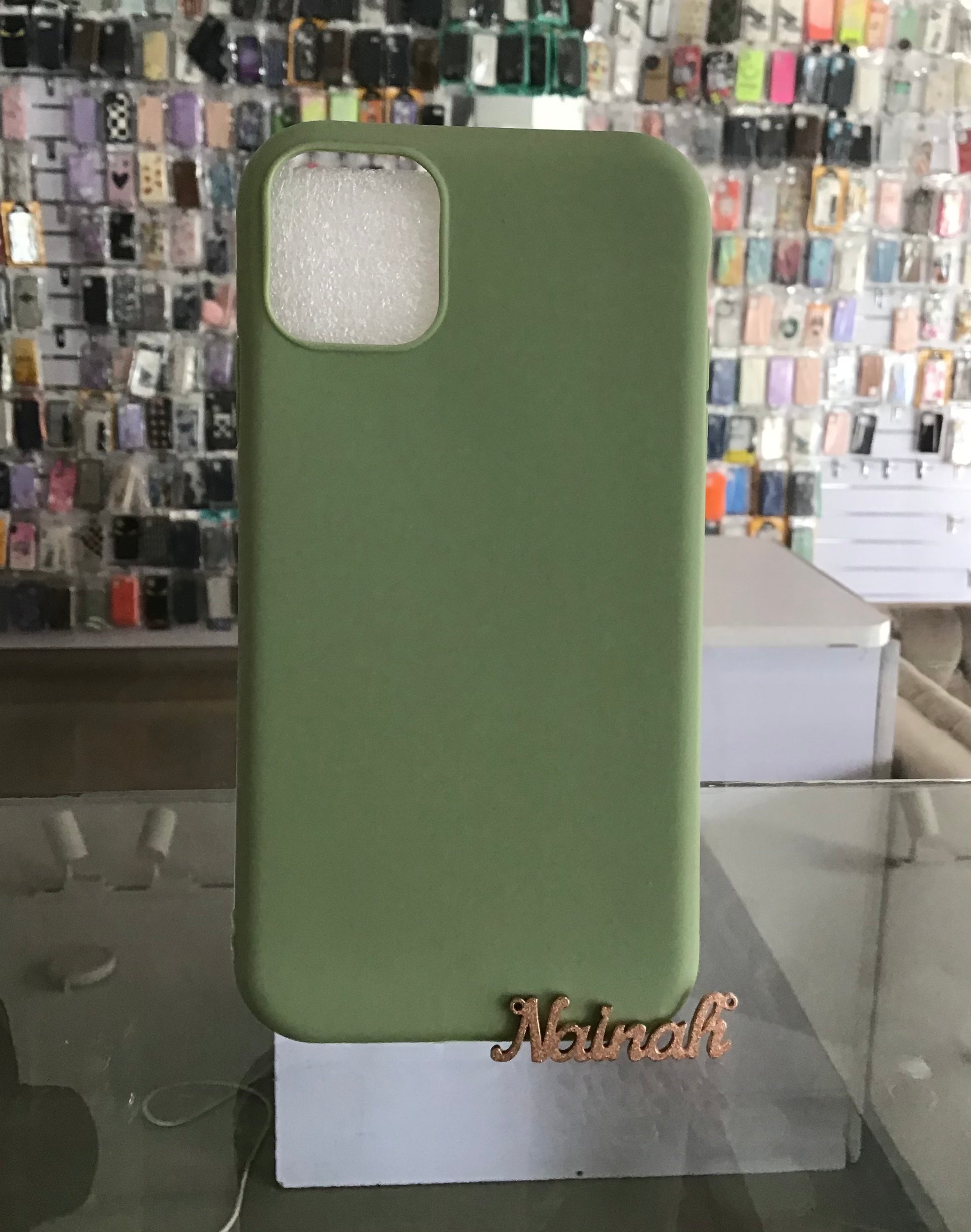 Green Silicone Case For iPhone 11