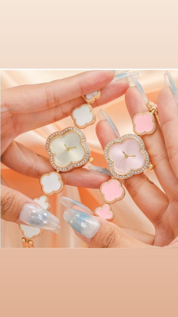 Nude Floral Fashion Watch