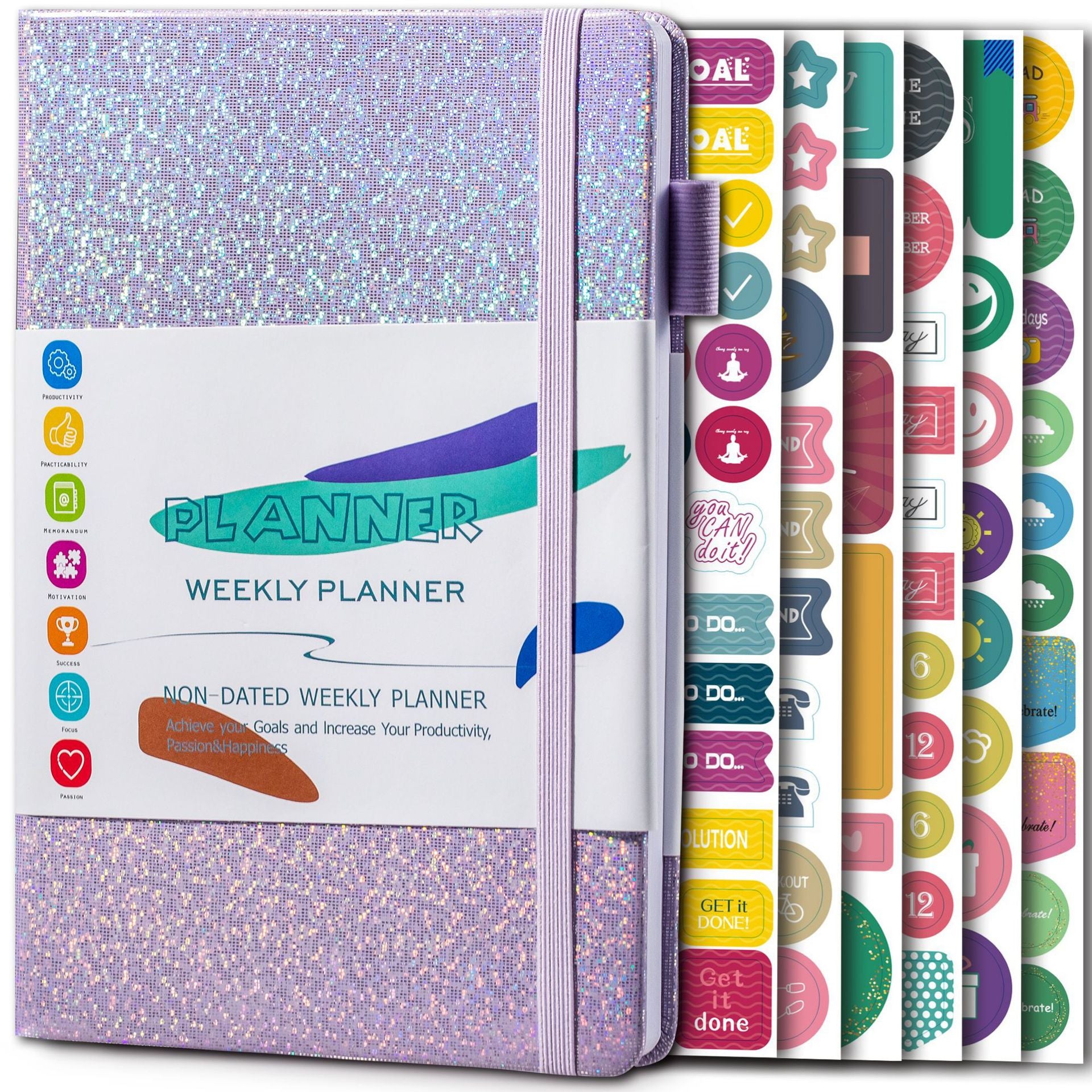 A5 Purple Undated Planner
