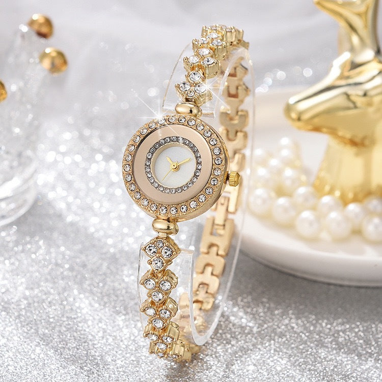 Gold Rhinestone Watch