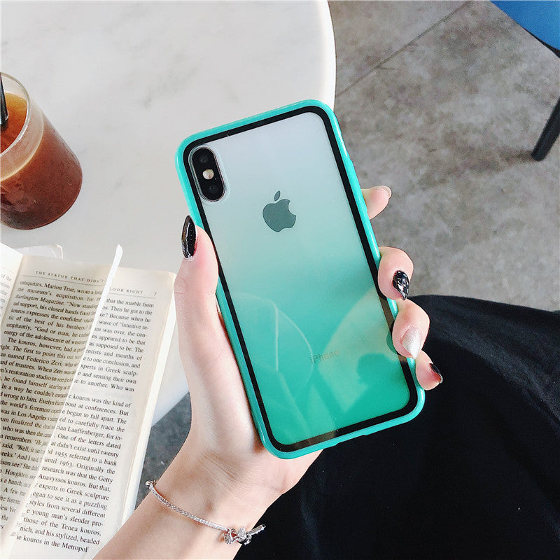 Green Gradient Color Case For iPhone XS Max