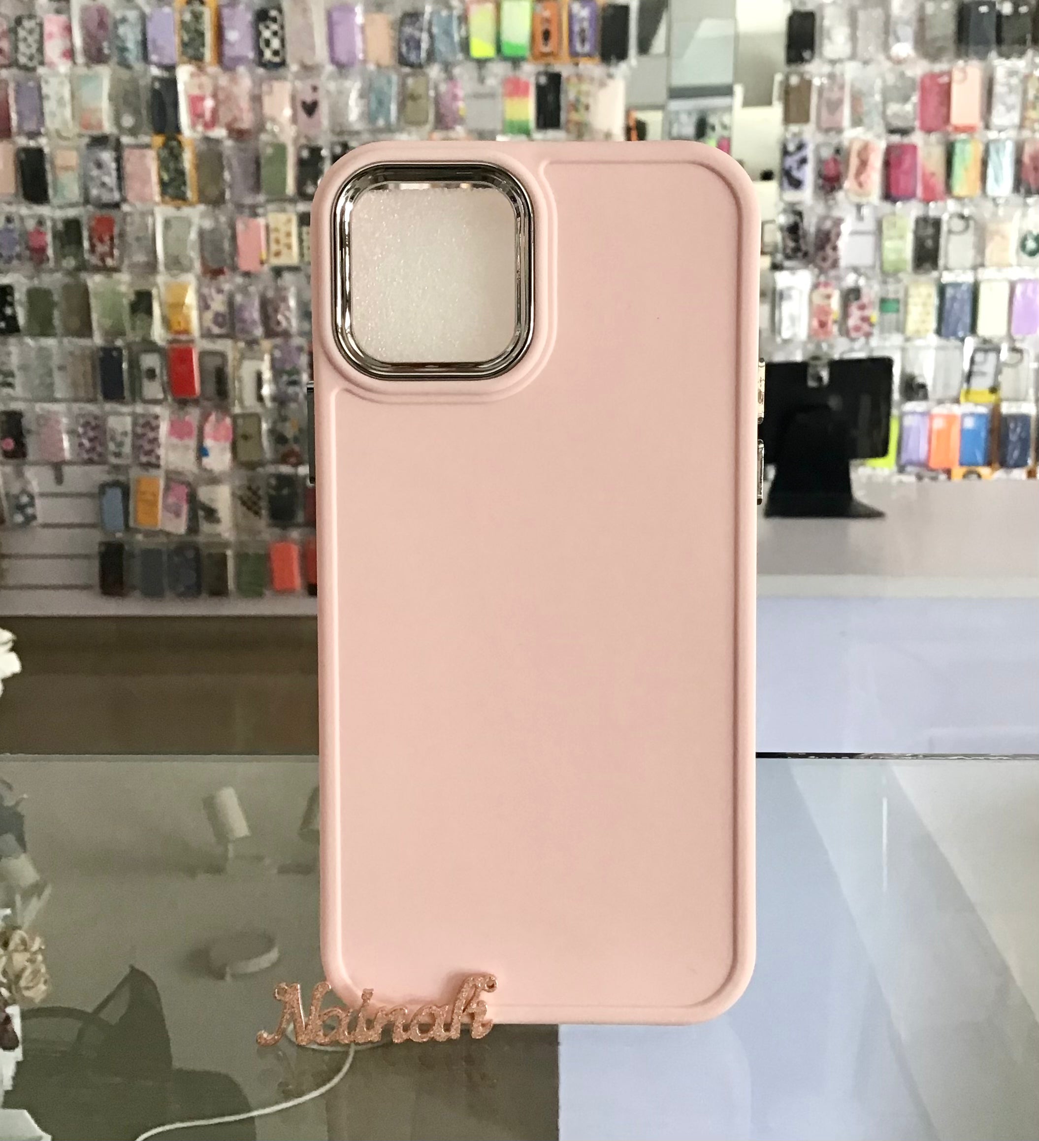 Nude silver Camera Case For iPhone 12/12 Pro