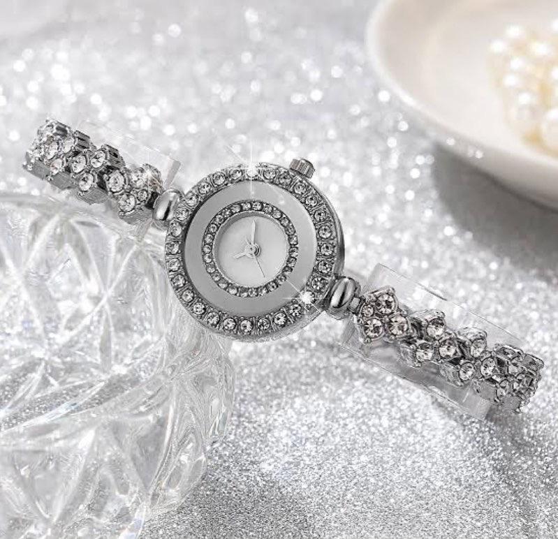 Silver Rhinestone Watch