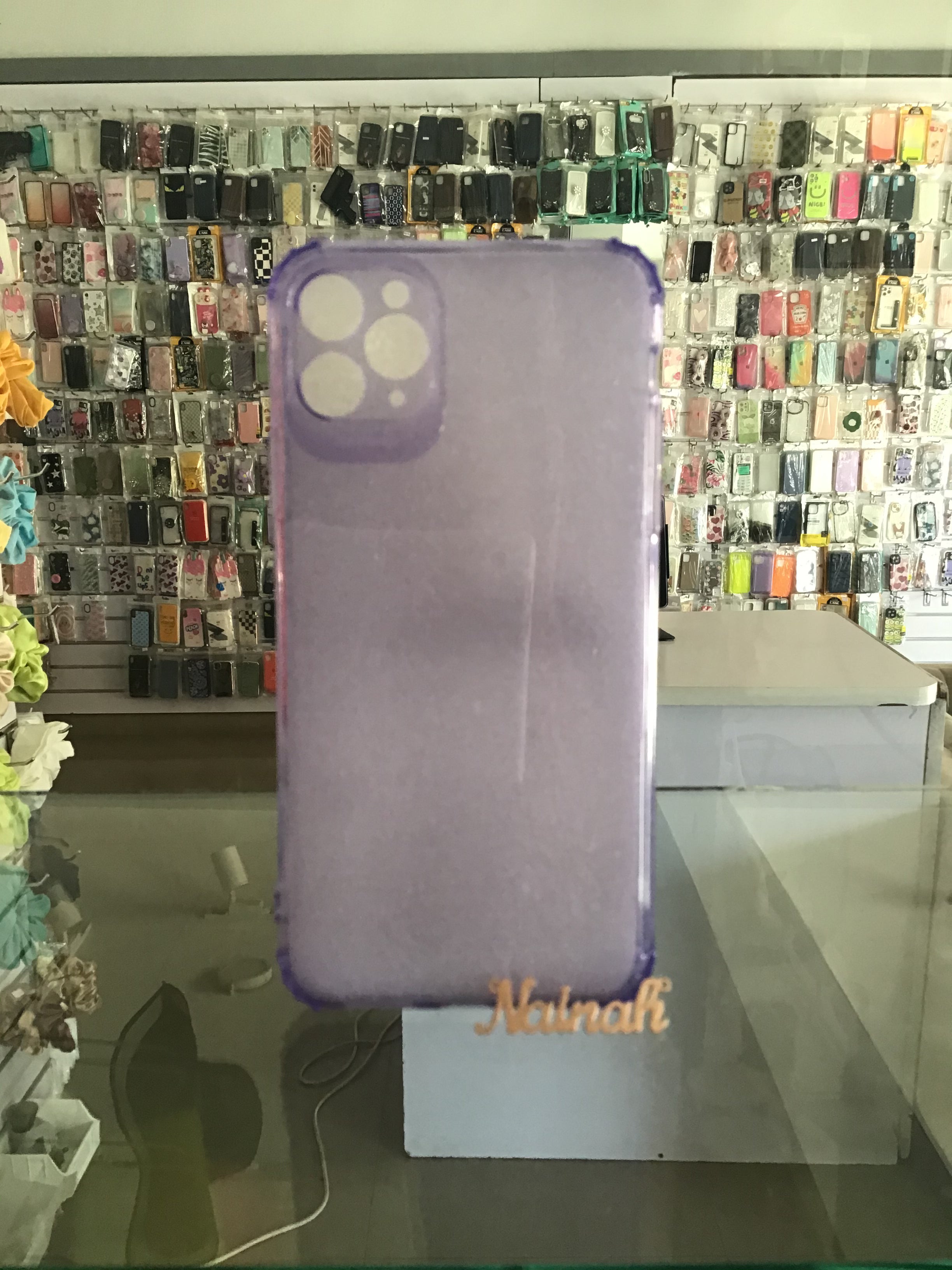 Purple Silicone Bumper Edge Camera Protection Case For iPhone 11 Pro Max