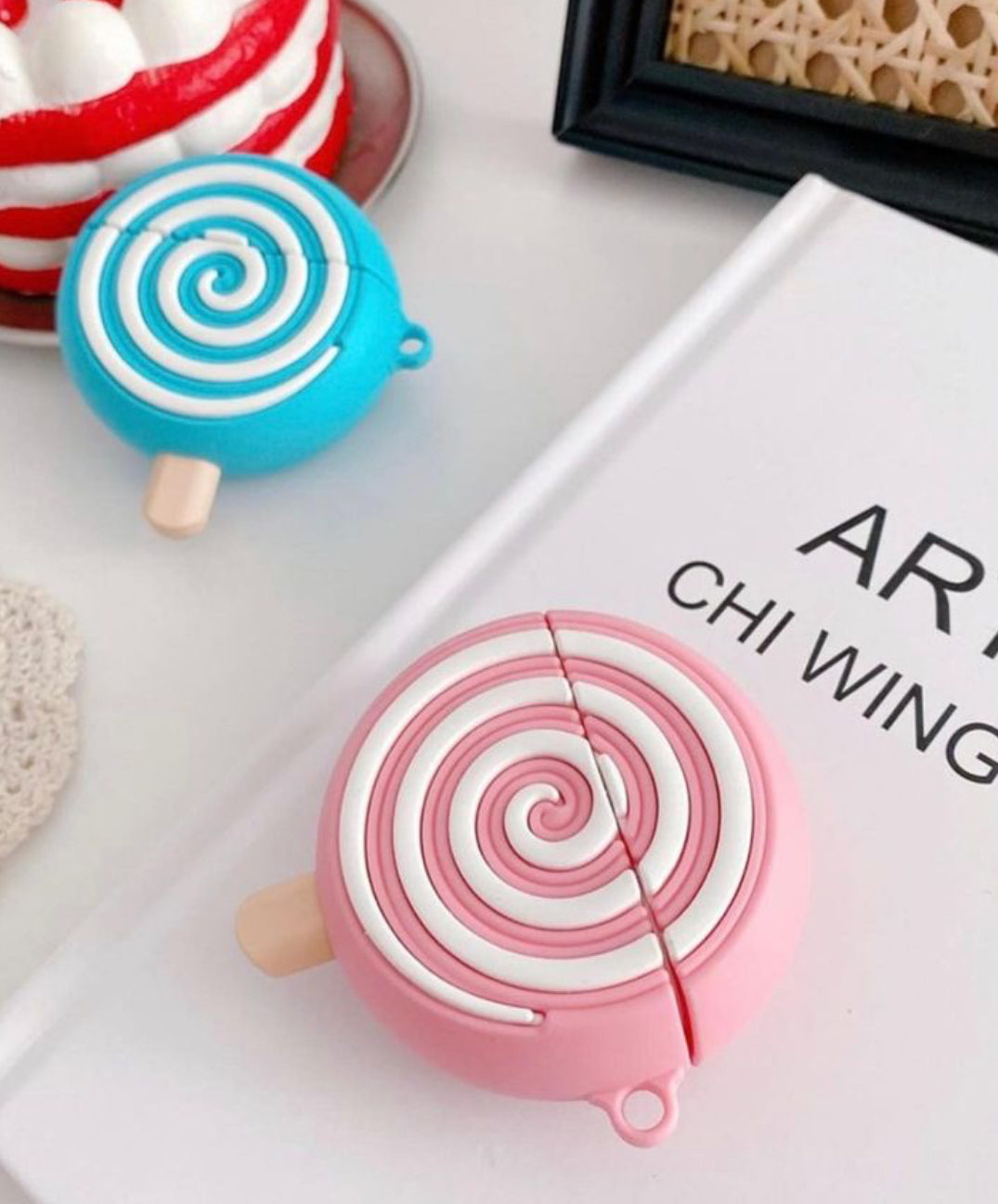 Pink Candy Case For AirPods 1/2