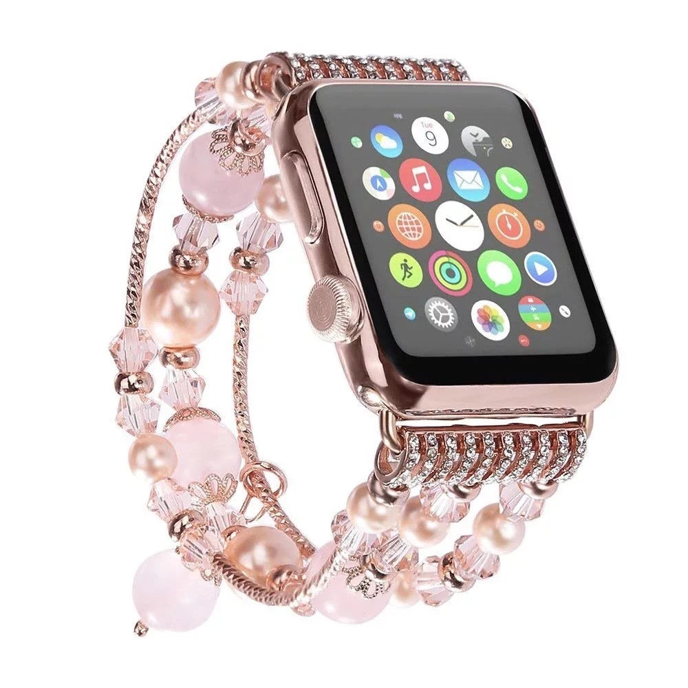 Luxury Rose Gold Pearl Jewelry Chain Beads Bracelet