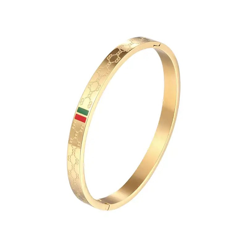 G Inscribed Bracelet