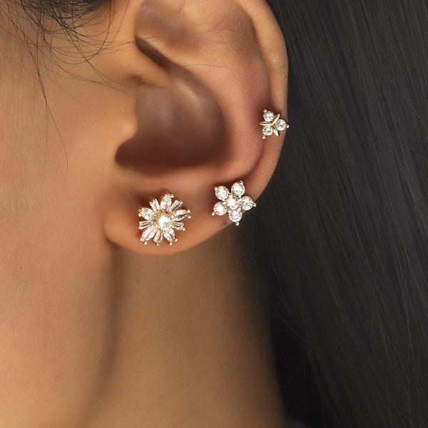 3pc Right Side Earrings