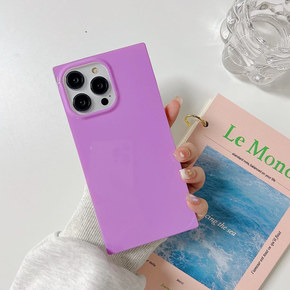 Purple Sqaure Case For iPhone