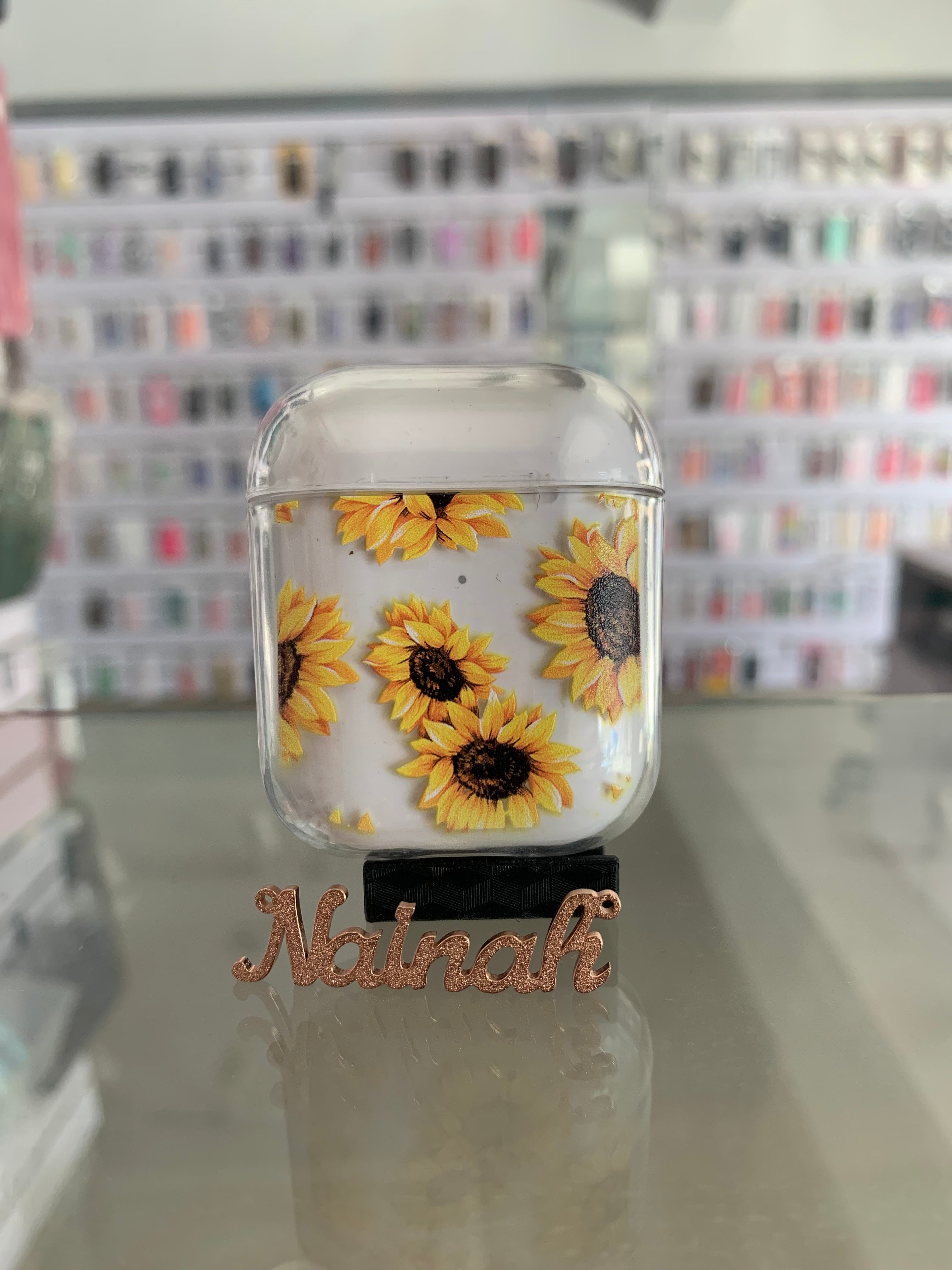 Sunflower Transparent AirPods 1/2 Case