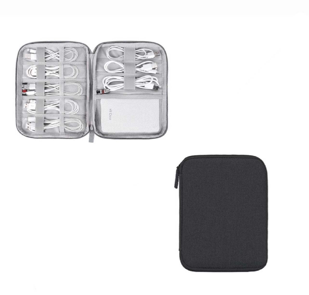 Black Charger Organizer Bags