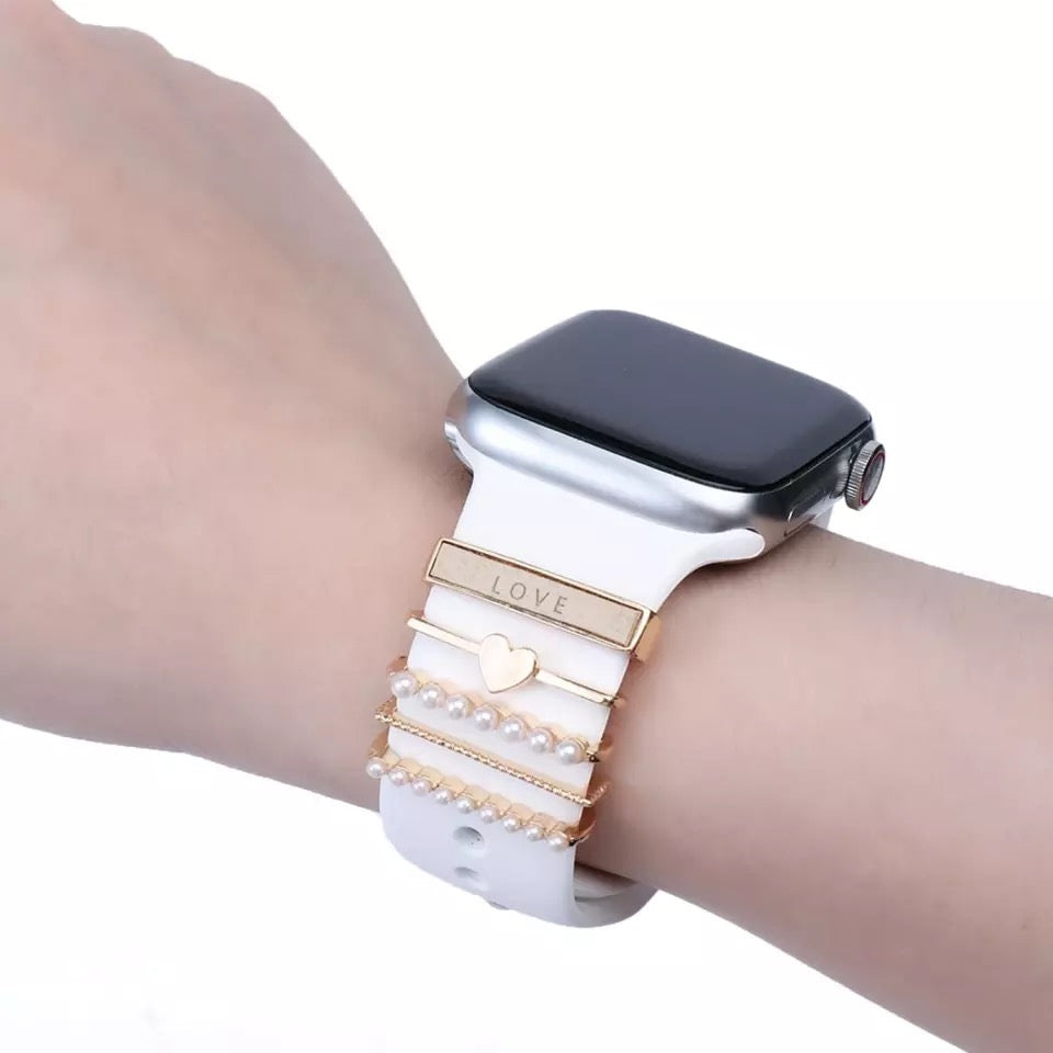 5pc Love Apple Watch Strap Charms