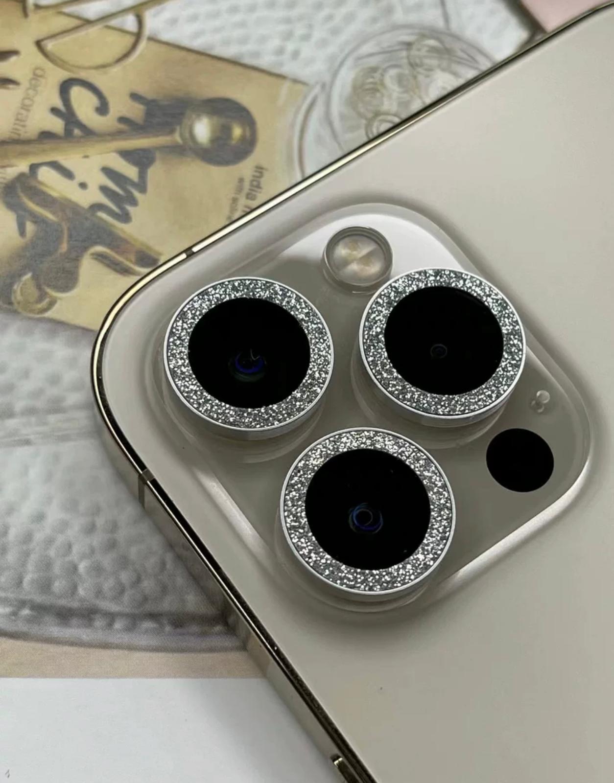 Shiny silver Camera Lens For IPhone 12 Pro Max/13/13 mini