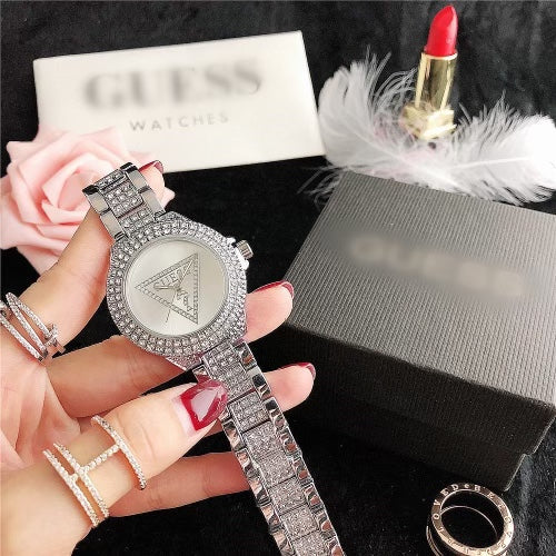 Rhinestones Silver Watch