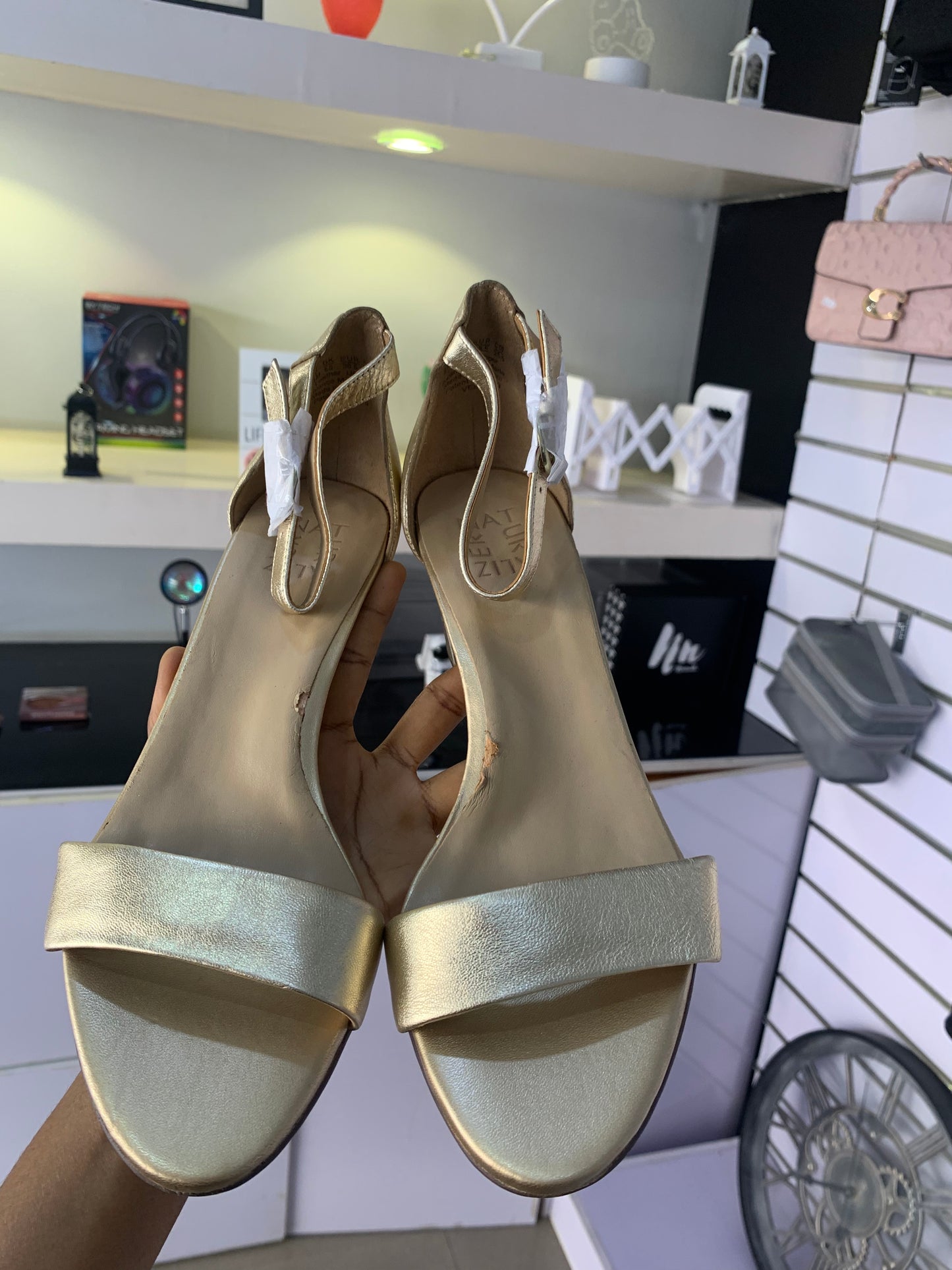 Gold High Heel Size 38