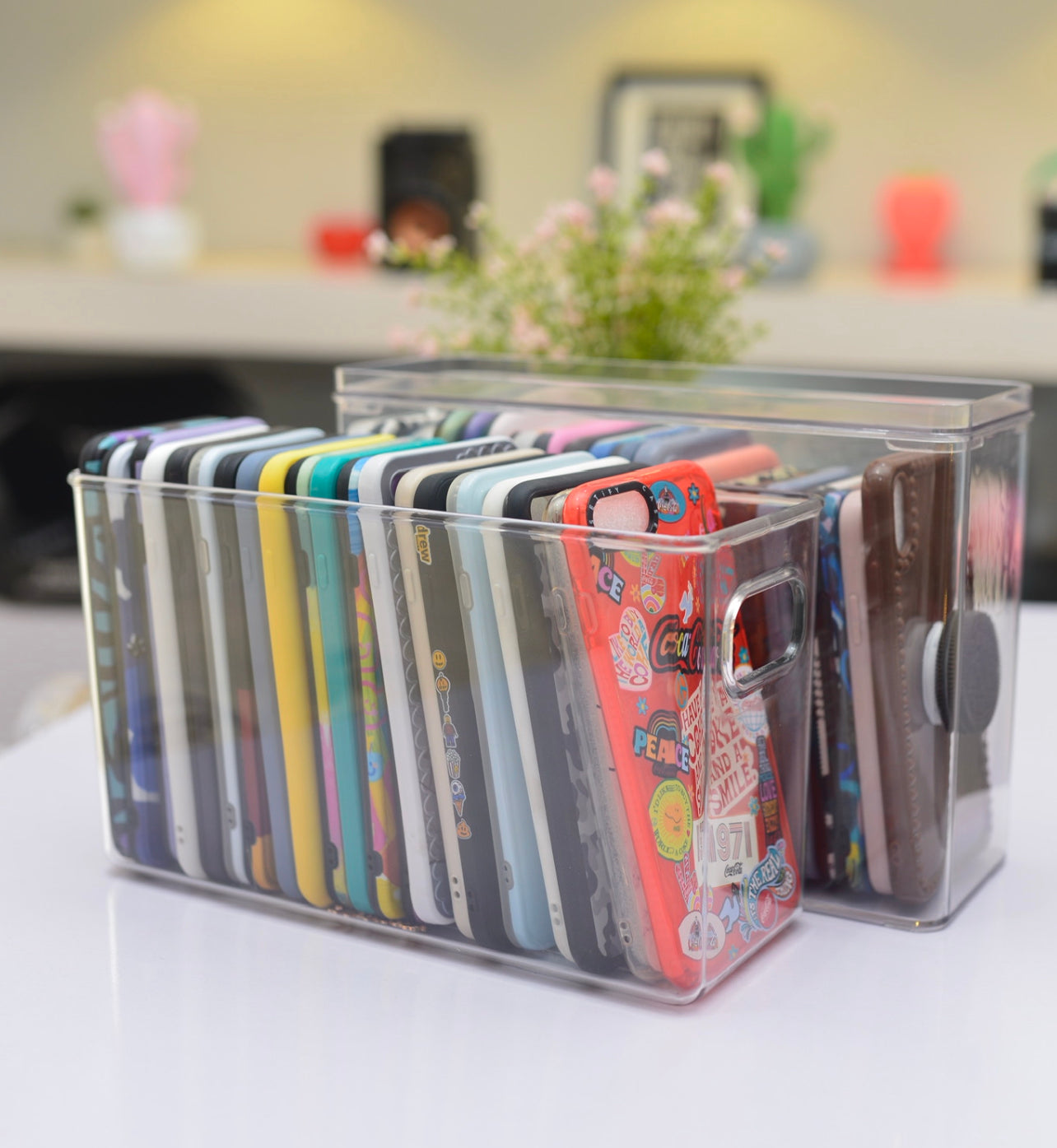 Phonecase organizer Box With Holder