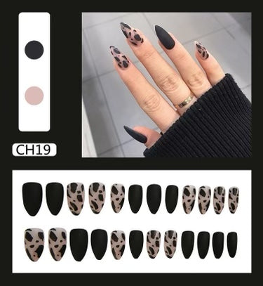 Black False Nails