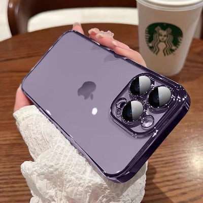 Purple Camera Protection Case For iPhone 14 plus