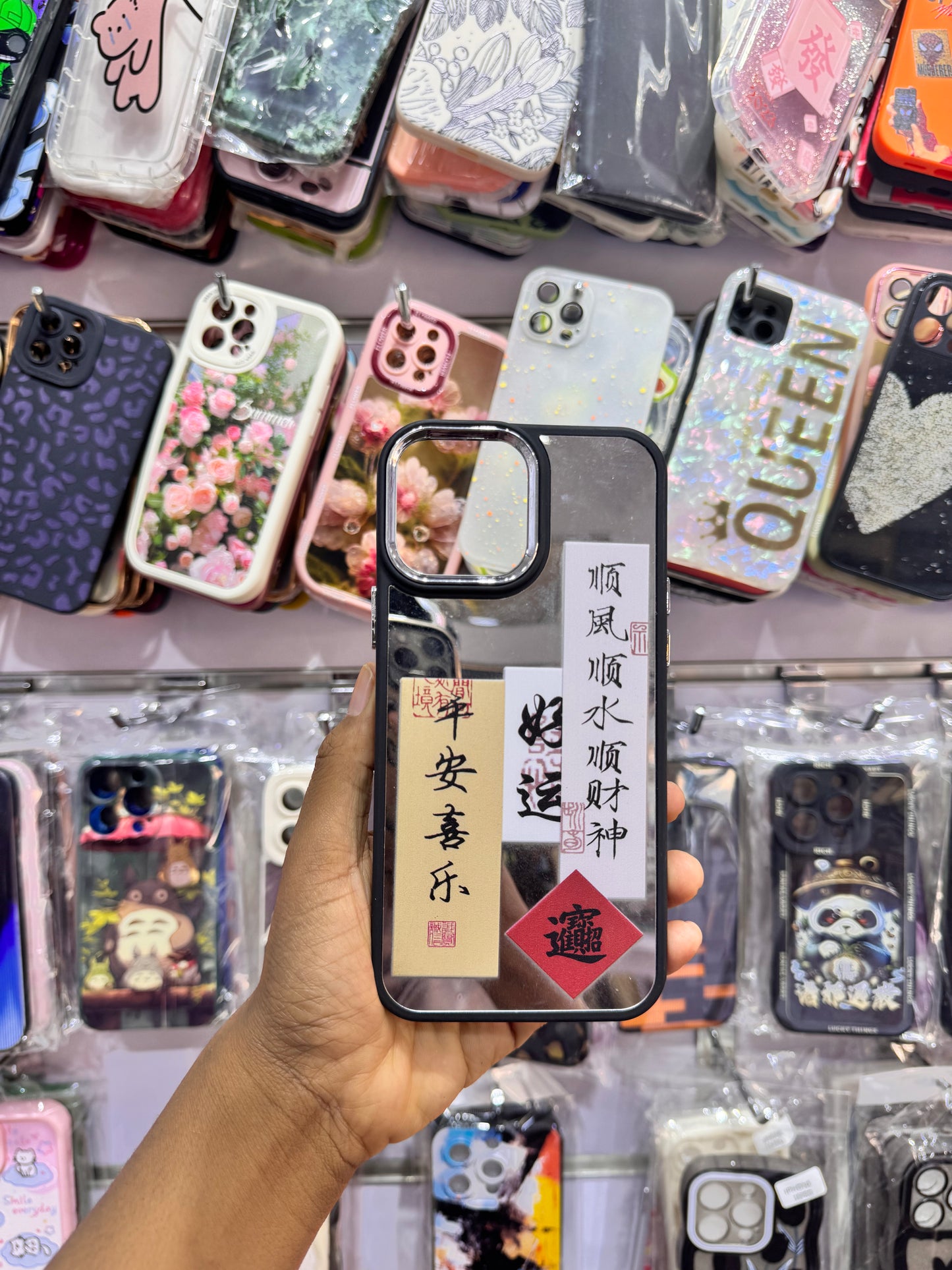 Mirror Chines Art Case For IPhones