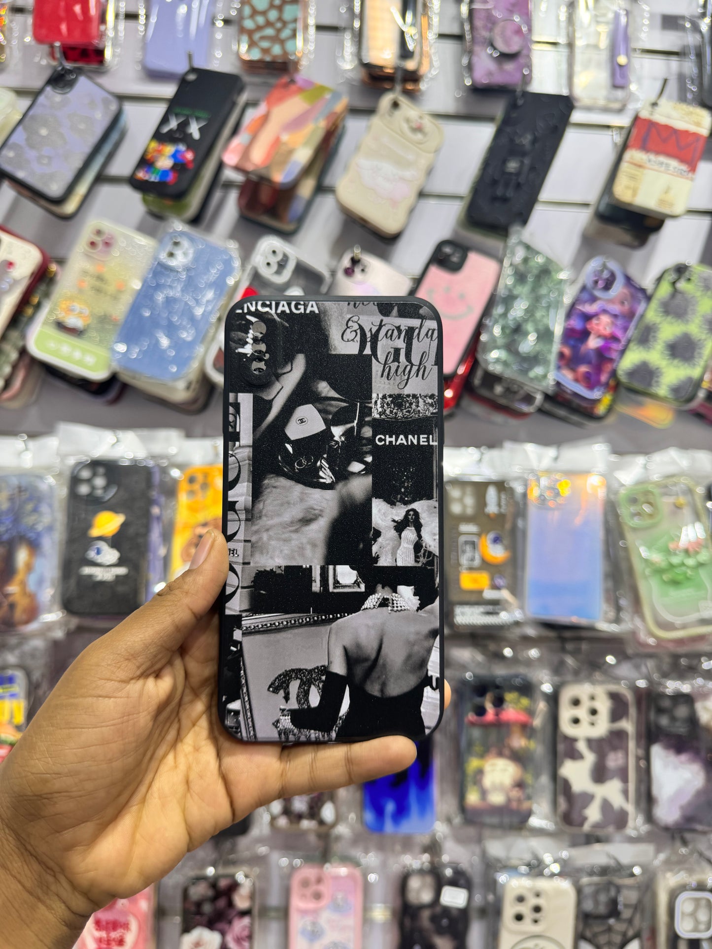 Black Lux Art Collage Case For IPhone