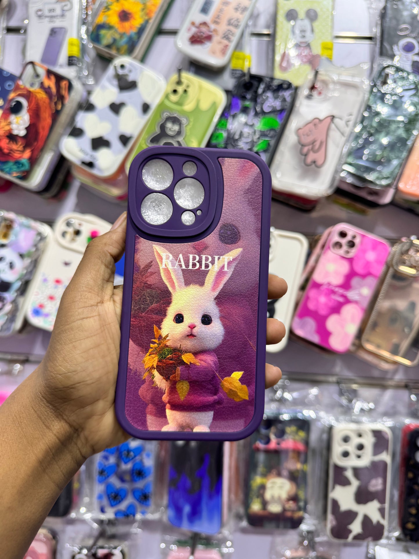 Purple Rabbit Case For IPhones