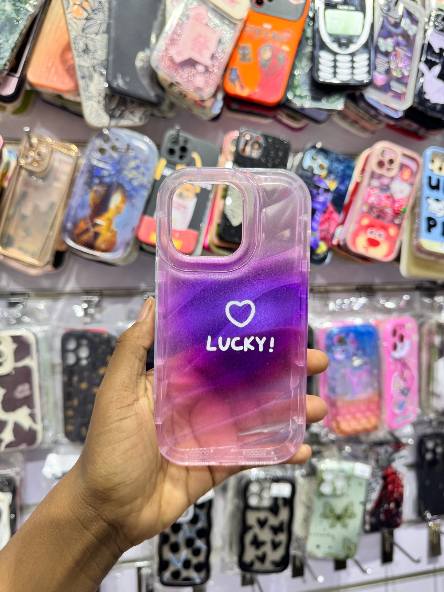 Purple Lucky Case For IPhones