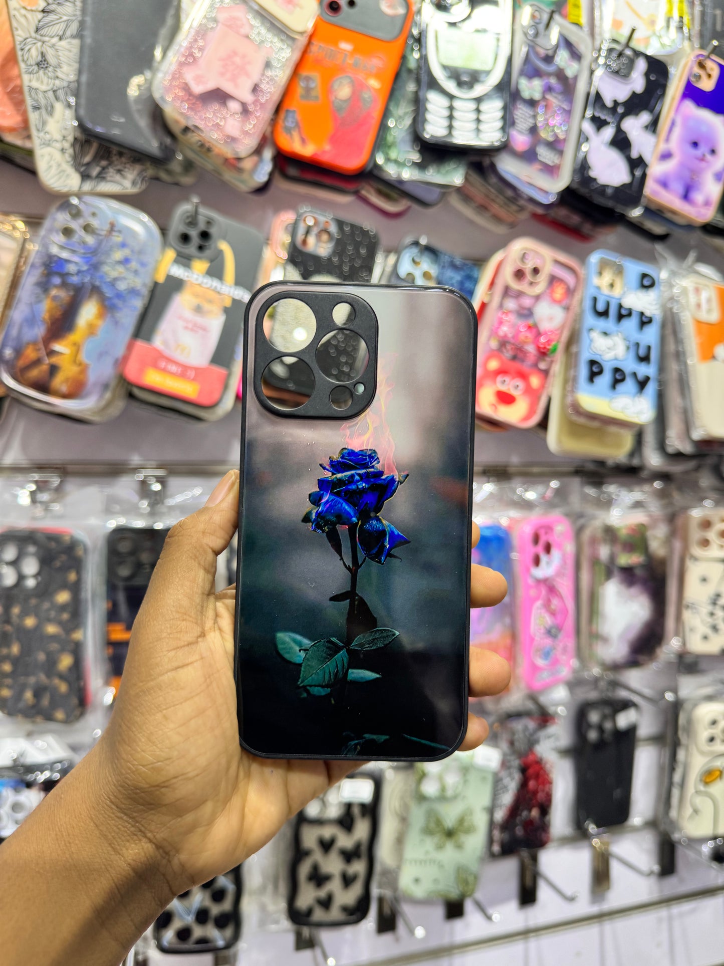 Blue Rose Case For IPhones