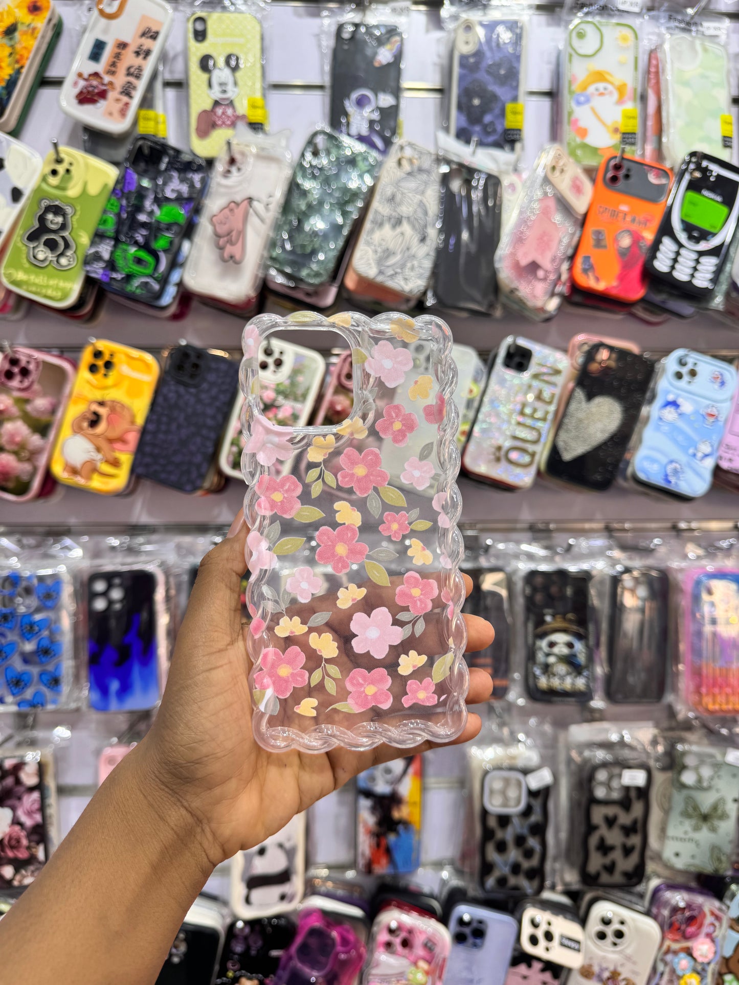 Pink Floral Case For IPhones