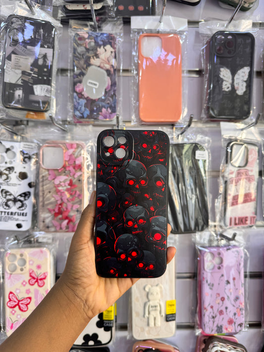 Red Skull Case For iPhone