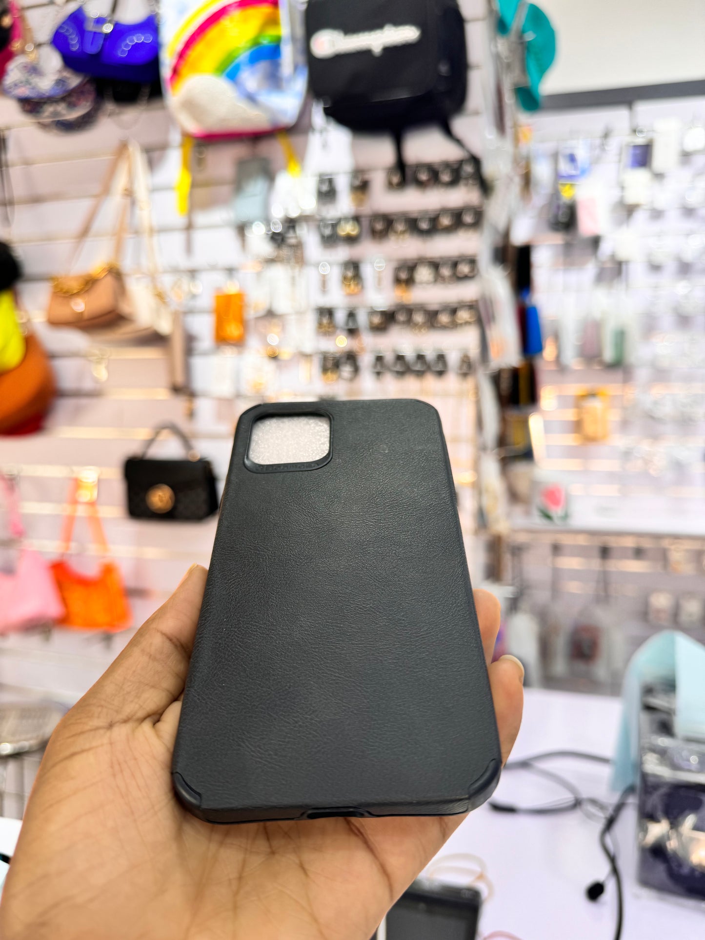 Black Leather Case For IPhones