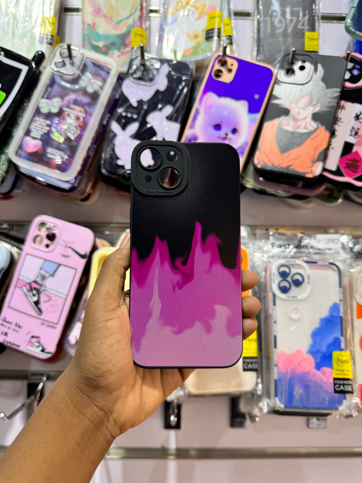 Pink Fire Case For iPhones