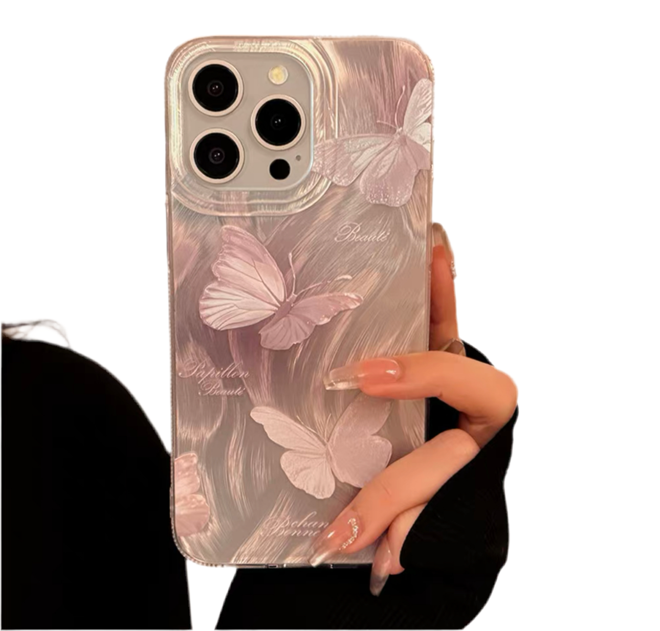 Pink Butterfly Case For iphone