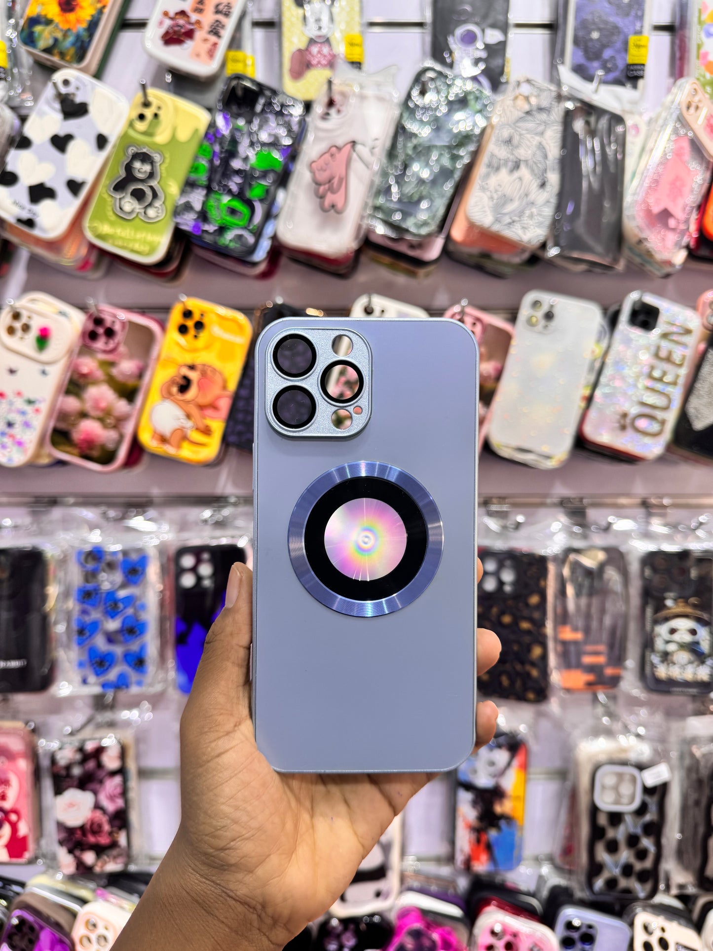 Blue Camera Protection Case For IPhones