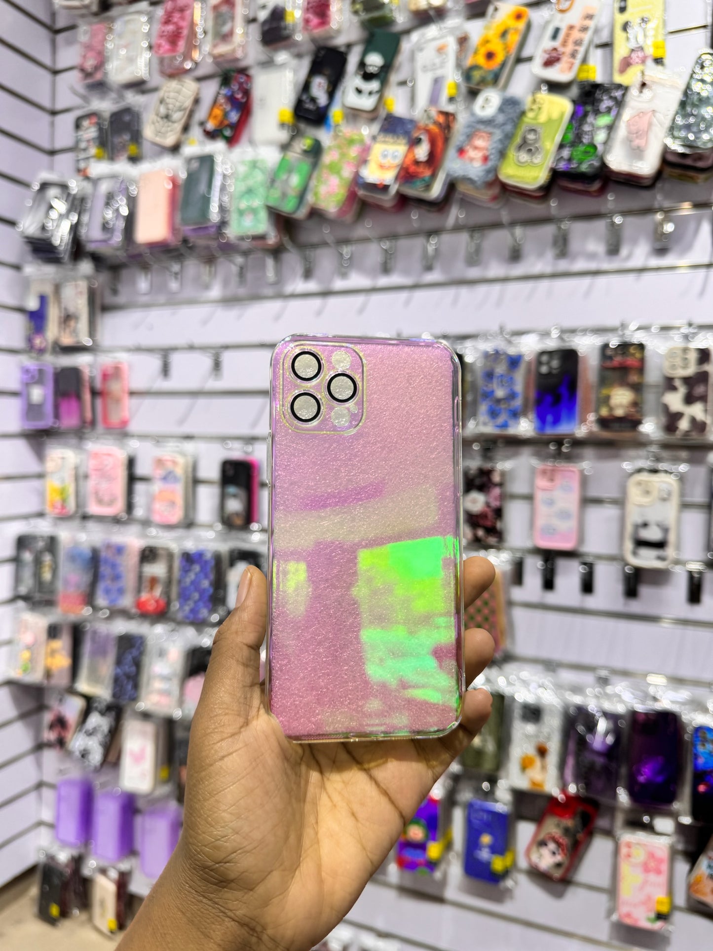 Transparent colorful case for iPhones