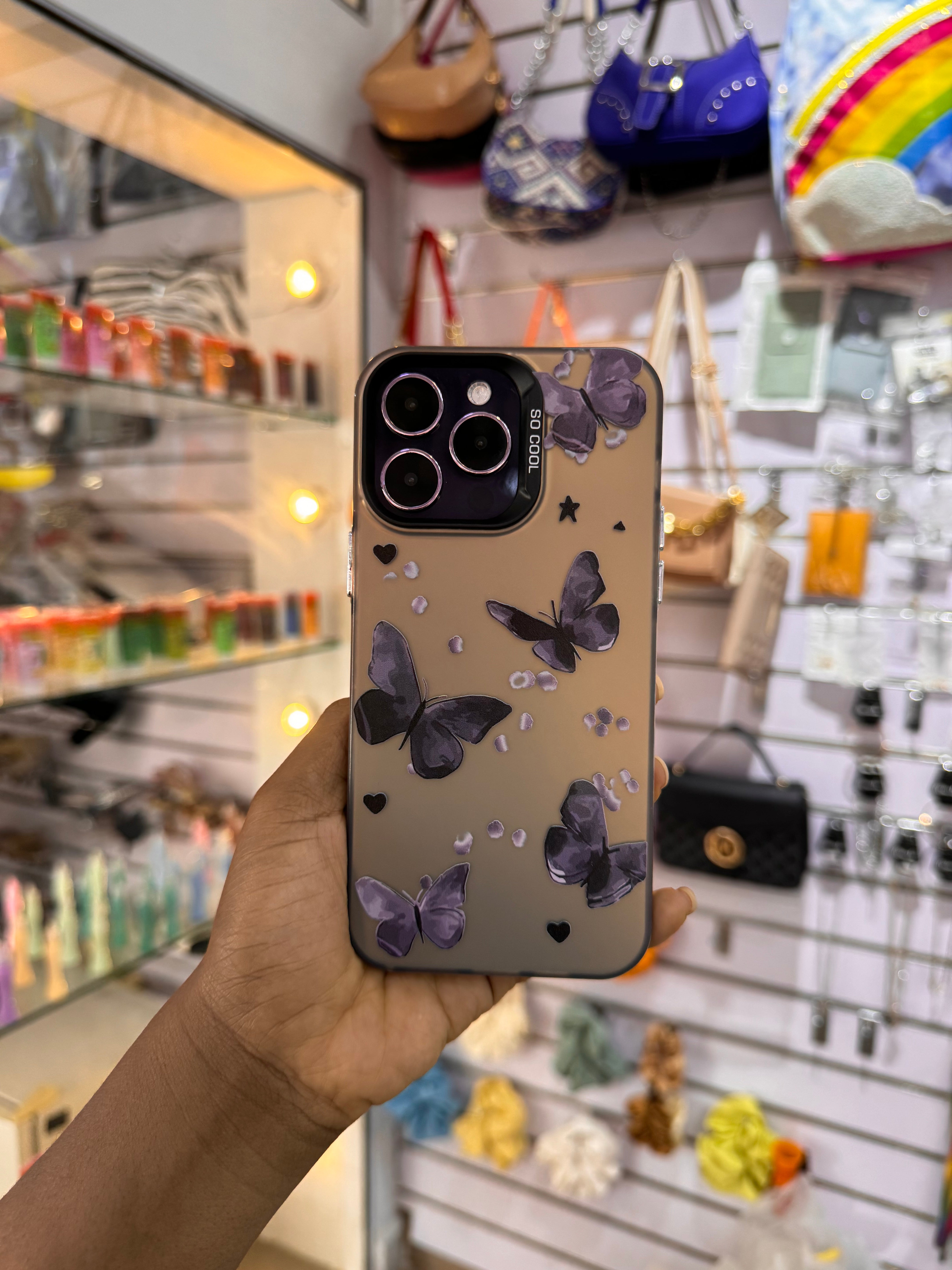 Purple Butterfly Case for iPhones