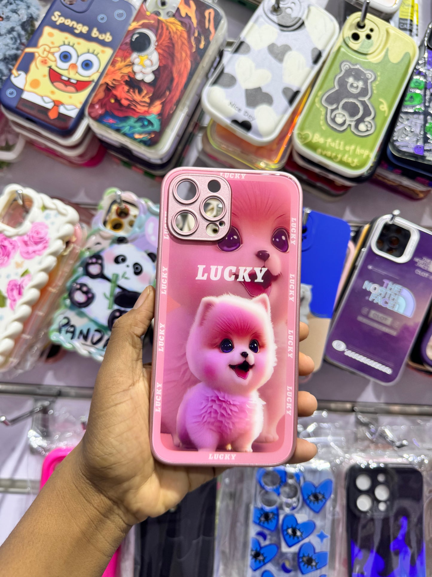 Pink Lucky Case For IPhones