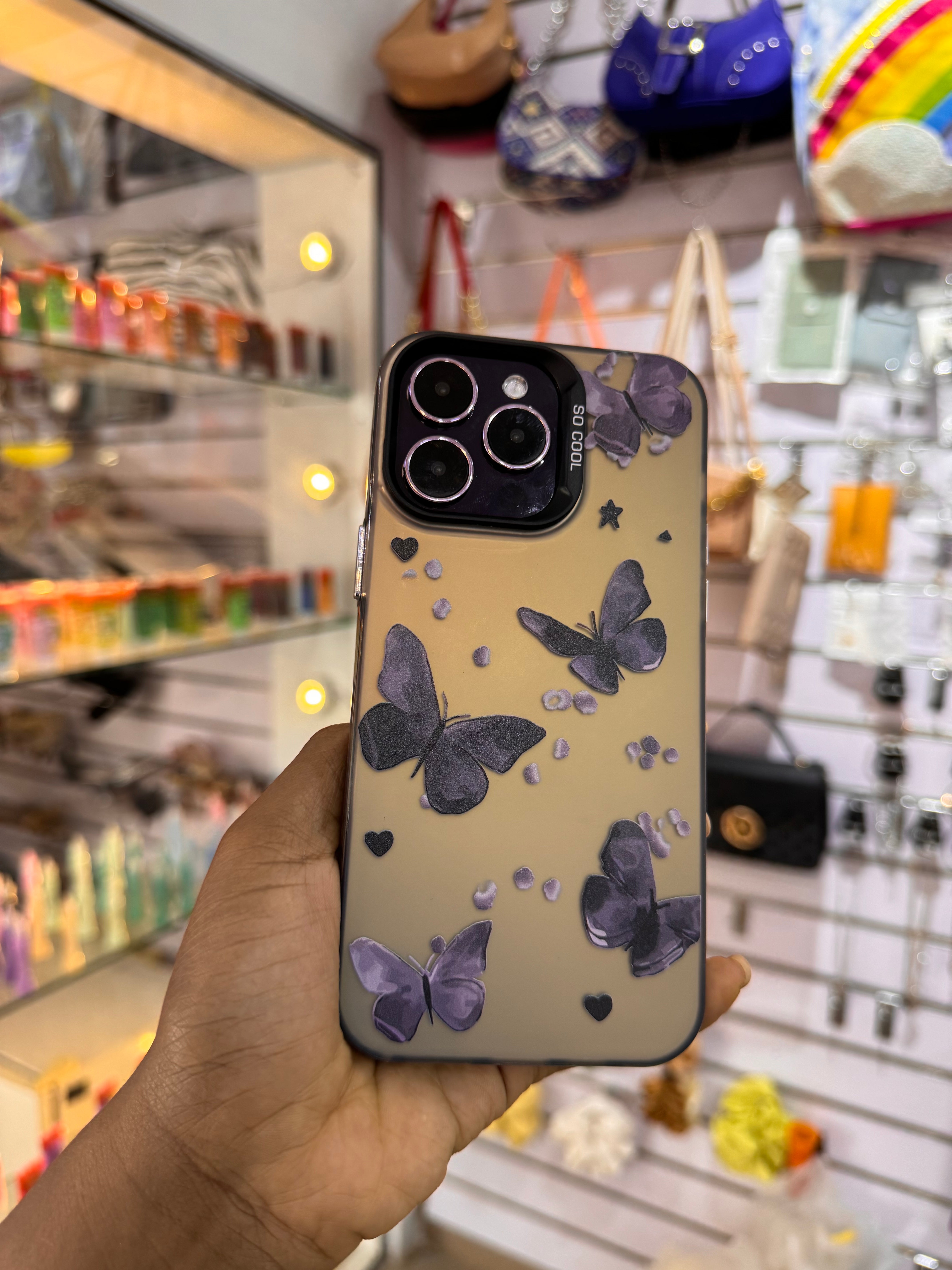 Purple Butterfly Case for iPhones