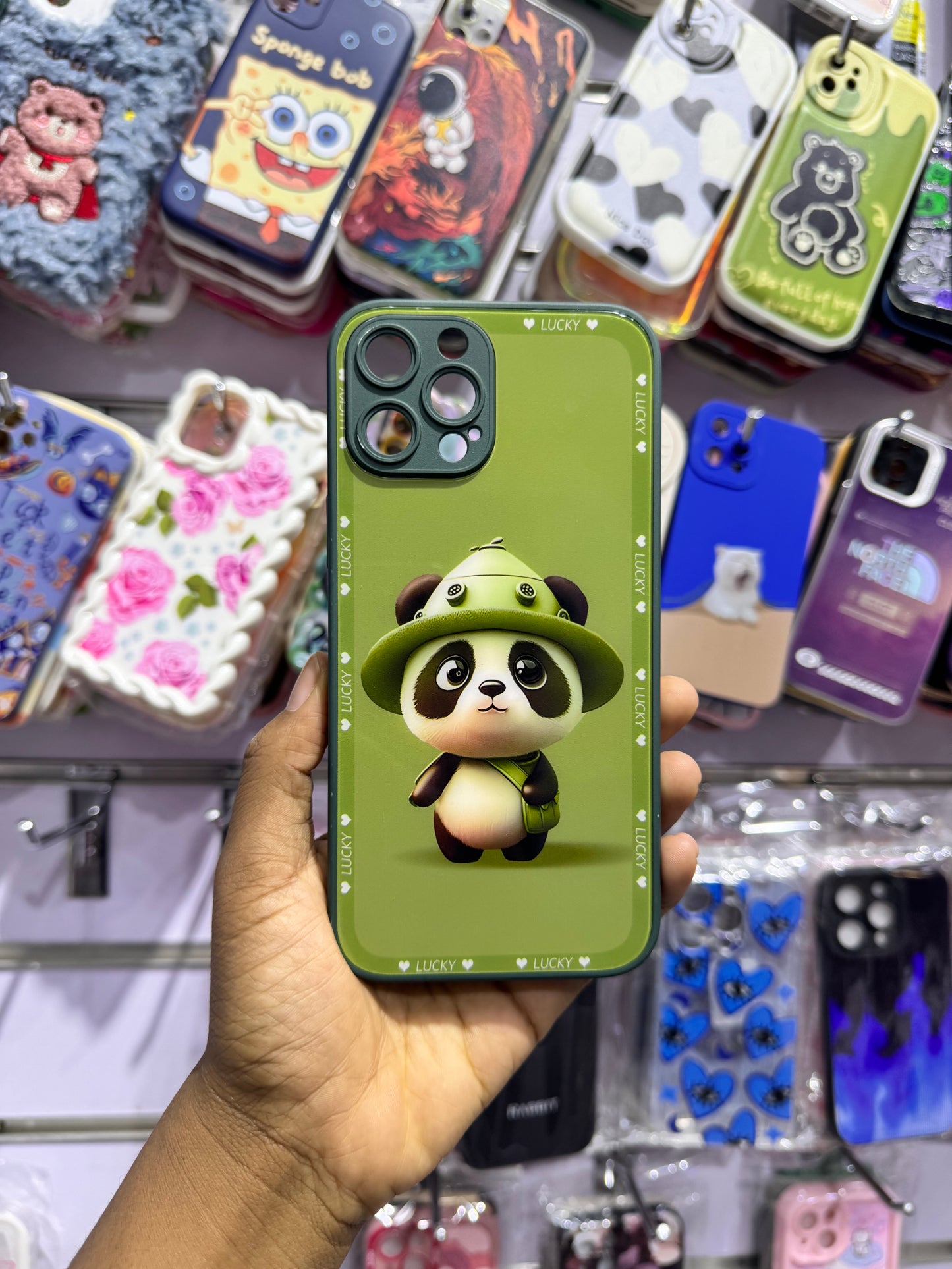 Green Panda Case For IPhones