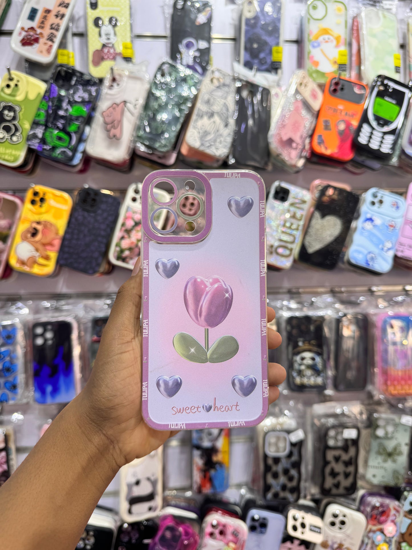 Purple Tulip Case For IPhones