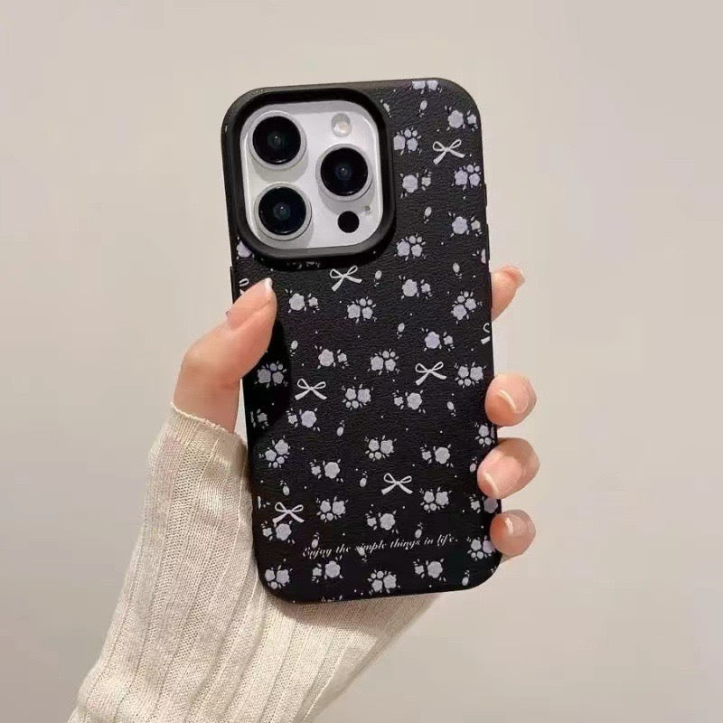 Leather Bow case for iPhones