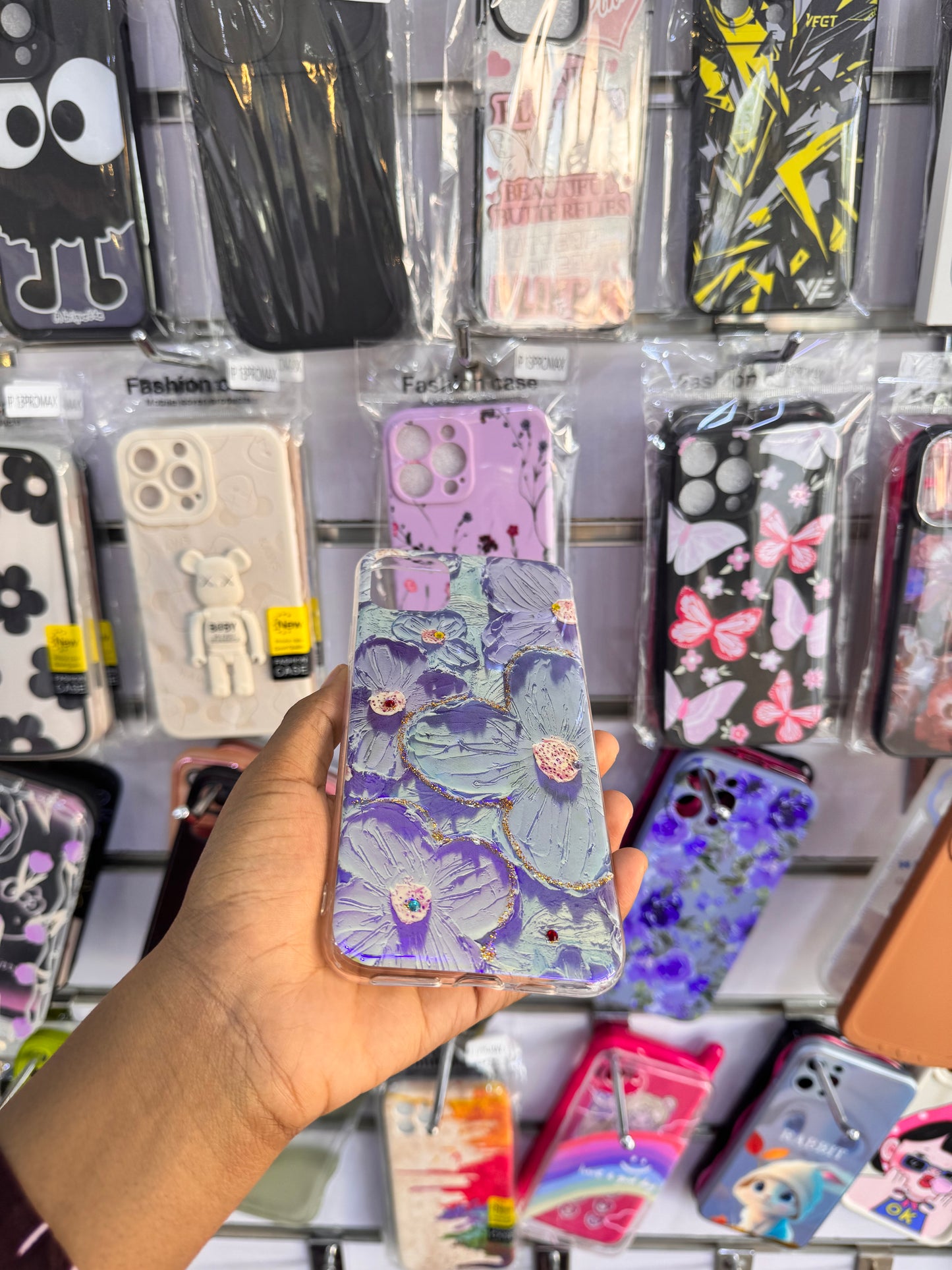 Purple Floral Case For iPhone